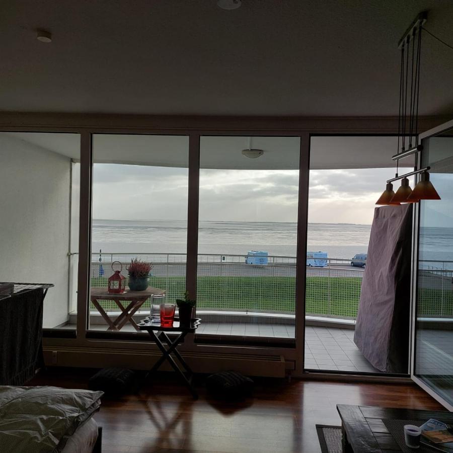 Studio Mit Meerblick Und Grosser Loggia - Direktzugang Zur Nordsee 威廉港 外观 照片