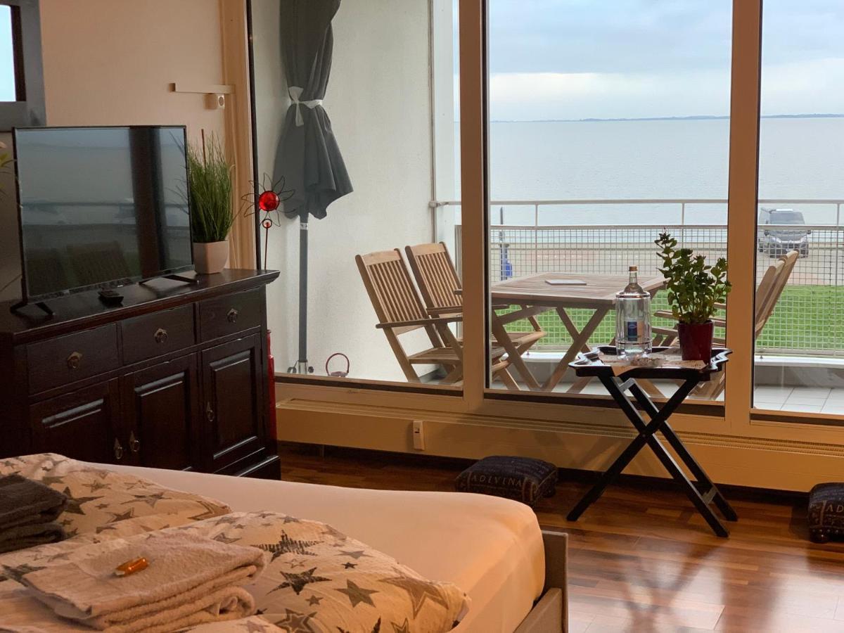 Studio Mit Meerblick Und Grosser Loggia - Direktzugang Zur Nordsee 威廉港 外观 照片