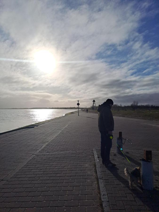 Studio Mit Meerblick Und Grosser Loggia - Direktzugang Zur Nordsee 威廉港 外观 照片