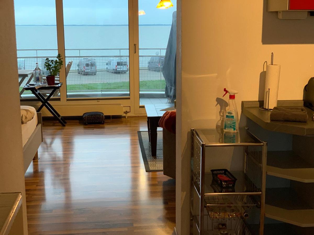 Studio Mit Meerblick Und Grosser Loggia - Direktzugang Zur Nordsee 威廉港 外观 照片